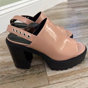 Steve Madden Women's Blush Pink Platform Mules